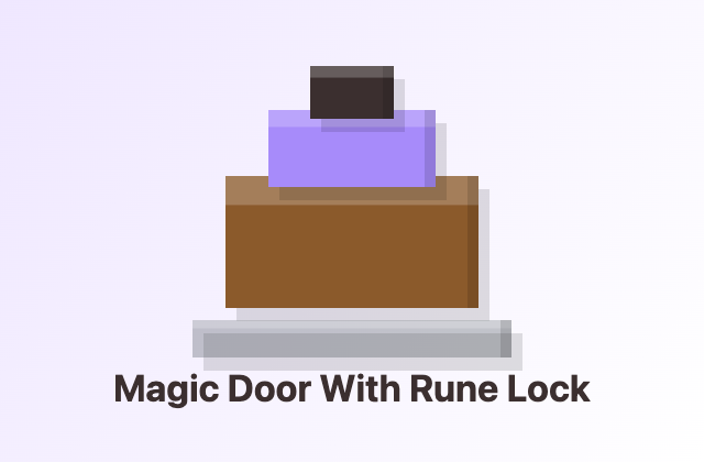 Magic Door With Rune Lock Three.js preview