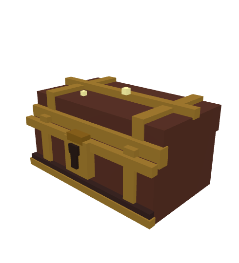 Voxel Jewel Chest Three.js preview